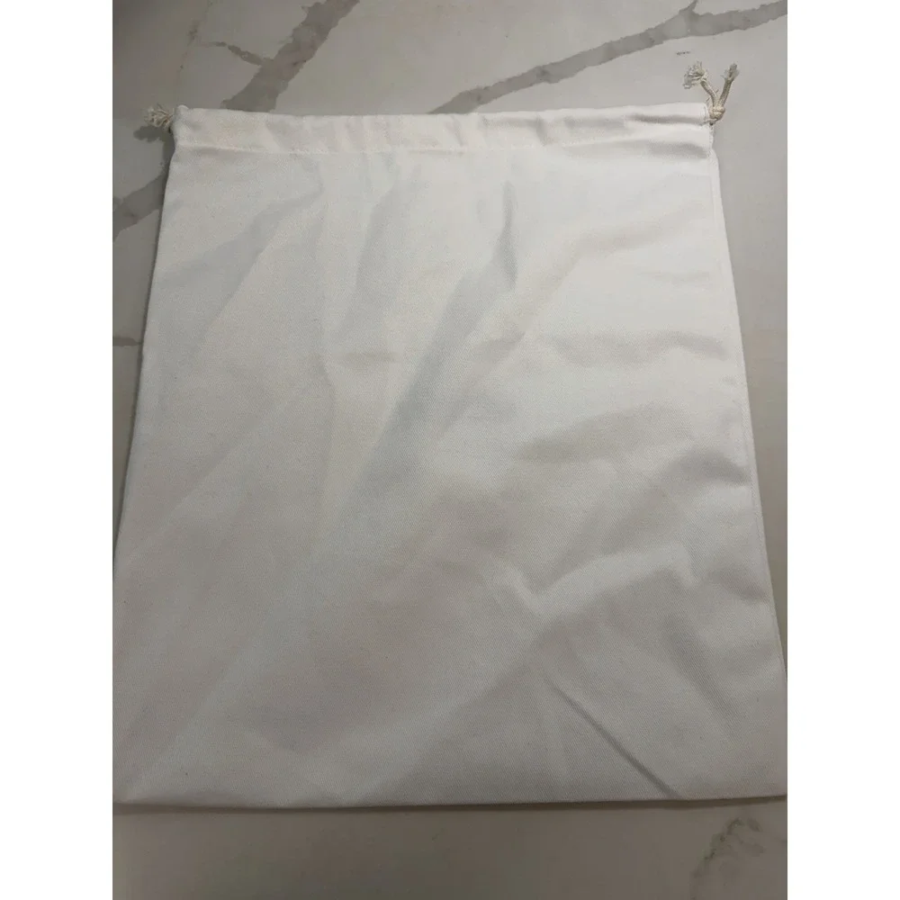 eBay Embroidered White Dust Bag 15x12